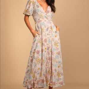 Lulus floral maxi dress
